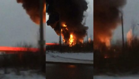"Все взрывается": бензовоз загорелся на АЗС в Нижегородской области