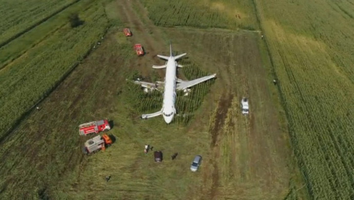 Подготовлен промежуточный отчет по жесткой посадке Airbus А-321 под Жуковским